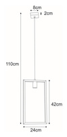 Lampa wisząca K-4031 z serii LAVAYA