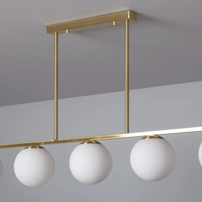Lampa Wisząca Złota Kule Mleczne Abruzzo Marche 6xE27