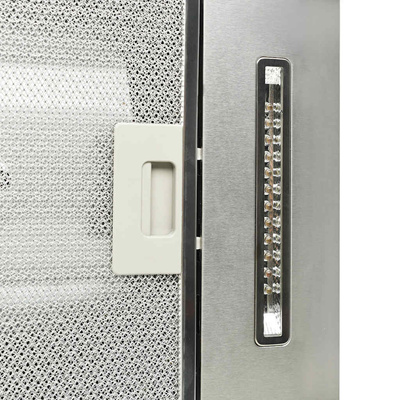 Okap kuchenny LED, stal nierdzewna, 90 cm, 756 m³/h