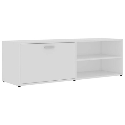 Szafka pod TV, biała, 120x34x37 cm, materiał drewnopochodny vidaXL