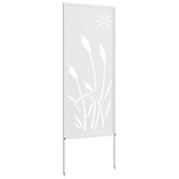 Ekran zapewniający prywatność w ogrodzie Biały 50 x 140 cm