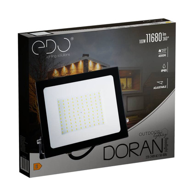 Naświetlacz DORAN LED 100W, 4000K, 11680lm, IP65, 220-240V EDO777638 EDO Solutions