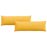 Poduszki na sofę 2 pcs Jasnożółty 120 x 40 cm