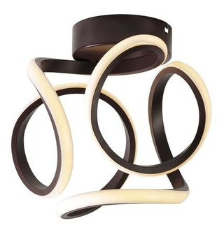 Lampa sufitowa LED 11W APETI DOUGLAS BRĄZOWY 4000K