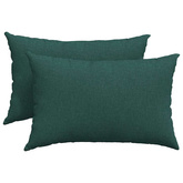 Poduszki na sofę 2 pcs Ciemna zieleń 60 x 40 cm tkanina