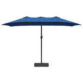Parasolka ogrodowa 385 x 209 x 244 cm Poliester i Stal