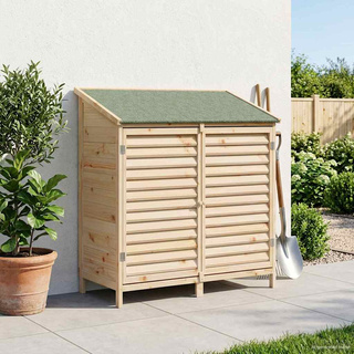 Shed ogrodowy naturalny 106 x 56 x 113,5 cm Drewno Świerkowe