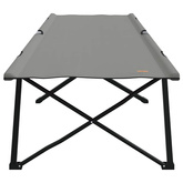 Składane Łóżko Kempingowe Szary 206 x 76 x 74 cm Oxford i stal