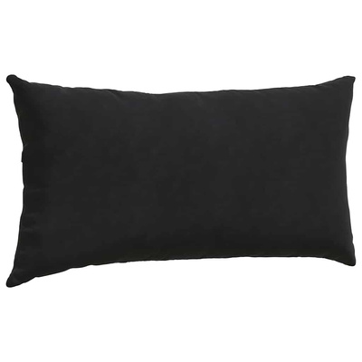 Poduszki na sofę 2 pcs Czarny 80 x 40 cm Tkanina sztruksowa