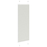 Roleta plisowana jasnoszara 45x100 cm Szerokość tkaniny 44,4 cm