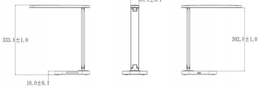 Lampka biurkowa GGALE, 550lm ściemnialna biała