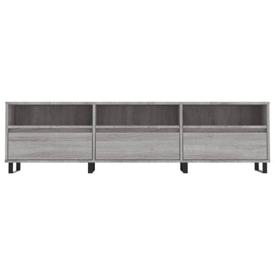 vidaXL Szafka pod TV, szary dąb sonoma, 150x30x44,5 cm model standard