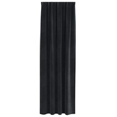 Zasłony zaciemniające 2 pcs Czarny 140 x 245 cm Aksamit