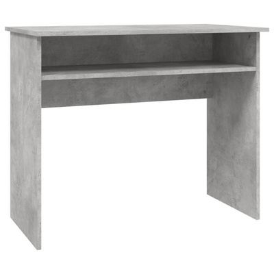 vidaXL Biurko, szarość betonu, 90x50x74 cm, materiał drewnopochodny