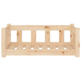 vidaXL Legowisko dla psa, 75,5x55,5x28 cm, lite drewno sosnowe