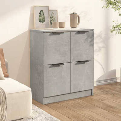 vidaXL Komoda, szarość betonu, 60x30x70 cm, materiał drewnopochodny