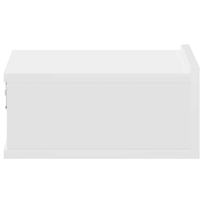 Wiszące szafki nocne, 2 szt., białe, 40x30x15 cm