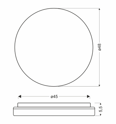 Plafon LED biały drewno 36W 4000K Gandava 14-75260