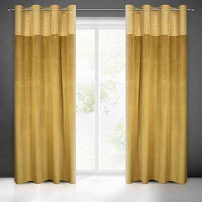 Zasłona Elen miodowa 140x250