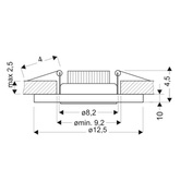 Oprawa stropowa okrągła oczko białe LED SSP-26 Candellux 2273693