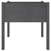 vidaXL Donice ogrodowe, 2 szt., szare, 70x70x70 cm, drewno sosnowe