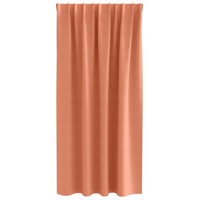 Firany blackout z kółkami 2 pcs terakota 175 x 140 cm Poliester