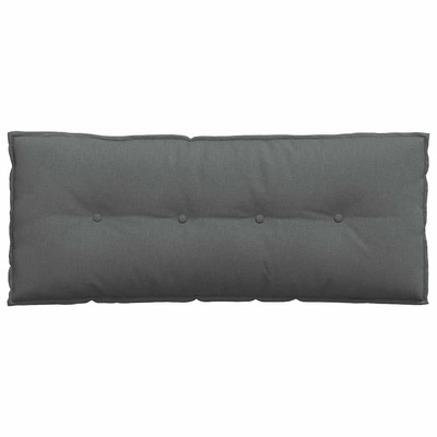 Poduszka na plecy Ciemnoszary 120 x 19 x 50 cm tkanina