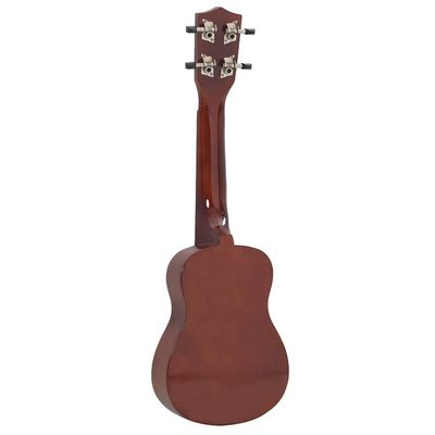 Ukulele sopranowe z pokrowcem, dla dzieci, naturalne, 21