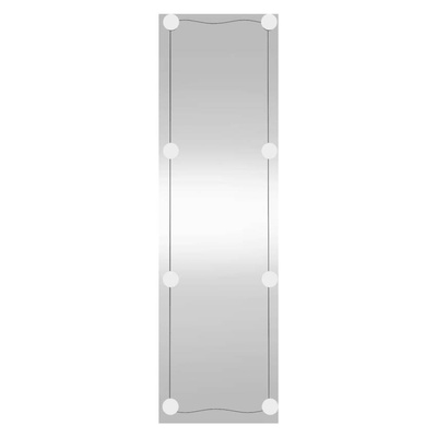 vidaXL Lustro ścienne z LED, 30x100 cm, szklane, prostokątne