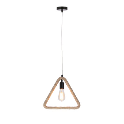Triun lampa wisząca czarny+beżowy 1x40W E27