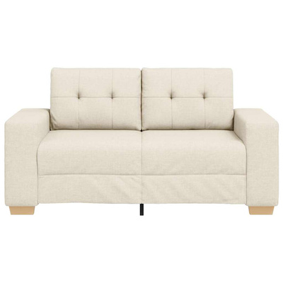 Sofa dwuosobowa obity lnem, 160x77x82 cm