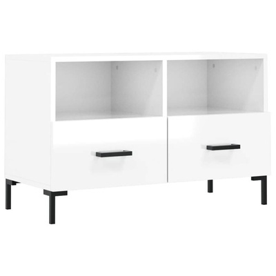 vidaXL Szafka pod TV, biała, wysoki połysk, 80x36x50 cm model standard