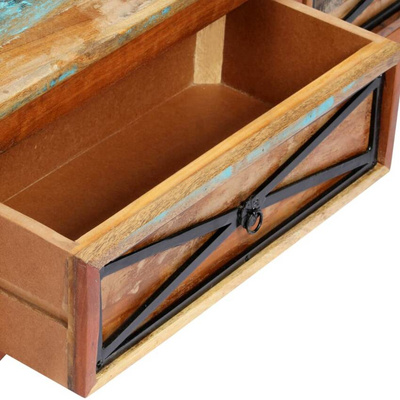 vidaXL Szafka pod TV, 120 x 30 x 40 cm, lite drewno odzyskane model standard