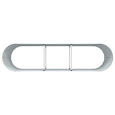 Podniesiony grządka Brązowy 320 x 80 x 81 cm Stal