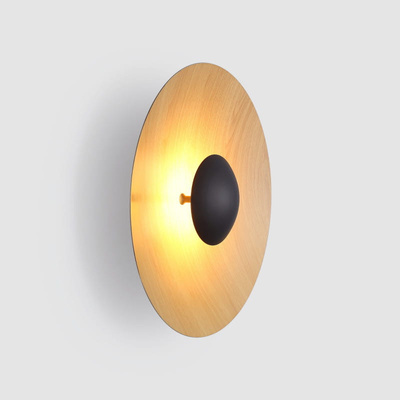 Kinkiet Nowoczesny Drewniany okrągły 45cm 12W Abruzzo Orzo