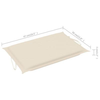 vidaXL Ogrodowy leżak ze stolikiem i poduszką, lite drewno akacjowe