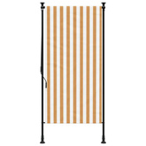vidaXL Roleta zewnętrzna, pomarańczowo-biała, 100x270 cm