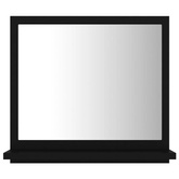 vidaXL Lustro łazienkowe, czarne 40x10,5x37 cm materiał drewnopochodny