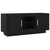 vidaXL Szafka pod TV, czarna, 102x35x45 cm, materiał drewnopochodny
