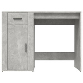 vidaXL Biurko, szarość betonu, 100x49x75 cm, materiał drewnopochodny