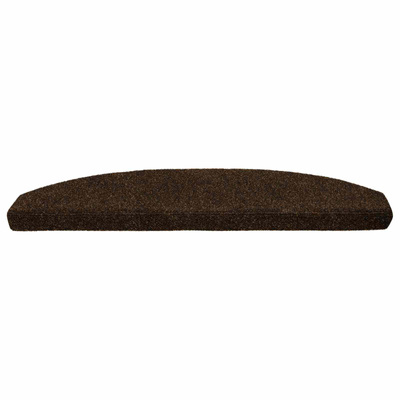 Samoprzylepne maty na schody 15 pcs brązowy 80 x 24,5 x 3,5 cm