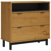 vidaXL Komoda FLAM, 80x40x80 cm, lite drewno sosnowe