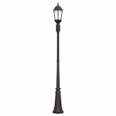 Lampa ogrodowa kolor bronzu 68 x 20 x 235 cm Aluminium i szkło
