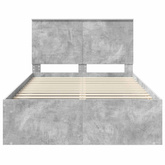 Ramka łóżka Betonowy szary 120 x 190 cm Drewno inżynieryjne