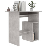 vidaXL Biurko, betonowa szarość, 80x45x74 cm, materiał drewnopochodny