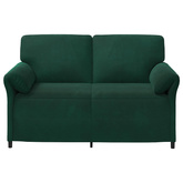Sofa dwuosobowa Ciemnozielony 158 x 83 x 95 cm Welur