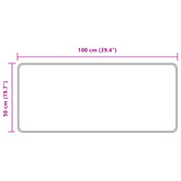 Chodnik dywanowy MARSA piaskowy 50 x 100 cm Poliester i PVC