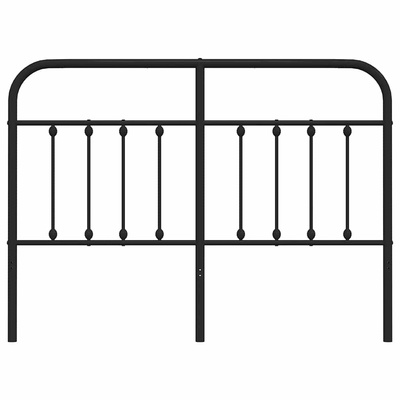 Metalowe wymienne wezgłowie, czarne, 135 cm