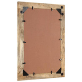 vidaXL Lustro łazienkowe, 50x70x2,5 cm, lite drewno mango i szkło