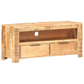 vidaXL Szafka pod TV, 90x30x40 cm, lite, surowe drewno mango